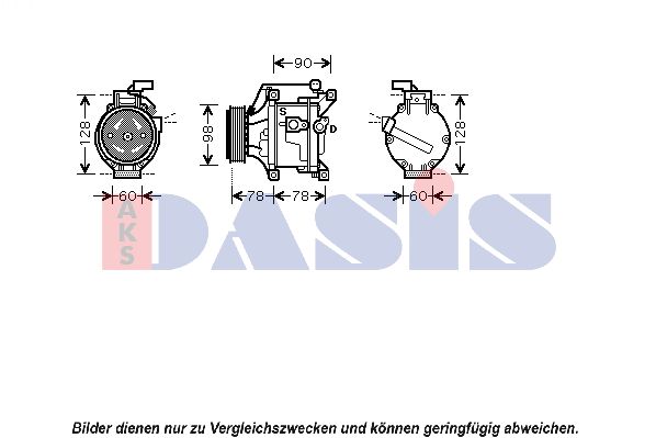 AKS DASIS Kompressori, ilmastointilaite 851074N